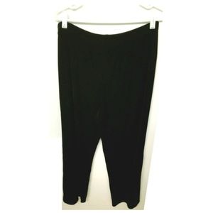 Briggs New York Black Velour Large Petite LP Pants
